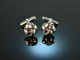 Around 1990! Classic knot cufflinks silver 800