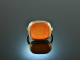 Around 1910! Beautiful coat of arms signet ring with carnelian gold 585