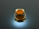 Around 1910! Beautiful coat of arms signet ring with carnelian gold 585