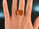 Around 1910! Beautiful coat of arms signet ring with carnelian gold 585