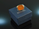 Around 1910! Beautiful coat of arms signet ring with carnelian gold 585