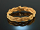 Around 1965! Beautiful vintage braid bracelet gold 750
