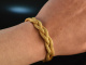 Around 1965! Beautiful vintage braid bracelet gold 750