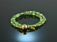 Green meadow! Fancy Armband 2reihig Tsavorith Apatit und gr&uuml;ner Achat Silber 925 vergoldet