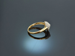 Um 1990! Sch&ouml;ner Diamant Ring 0,25 ct Gold 750