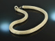 Around 1990! Chic thick knitted chain silver 925