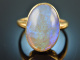 Tiffany um 1990! Sensationeller Opal Ring signiert Gold 750