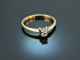 Around 1950! Classic diamond ring 0.1 ct gold 585