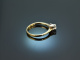 Around 1950! Classic diamond ring 0.1 ct gold 585