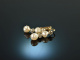 Um 1910! Ohrringe mit Orientperlen und Diamanten Gold 585