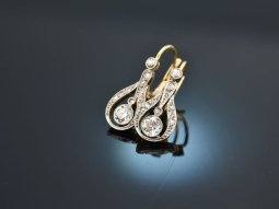 Um 1910! Exquisite Belle Epoque Ohrringe mit Diamanten...