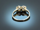 Um 1930! Ring mit Altschliffdiamanten zus. ca. 1,2 ct Wei&szlig; Gold 750