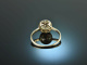Um 1935! Gro&szlig;er Solit&auml;r Diamant Ring ca. 2,1 ct Wei&szlig; Gold 585