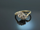 Um 1930! Eleganter Ring mit Diamanten Gold 585