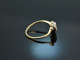 Um 1930! Eleganter Ring mit Diamanten Gold 585