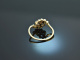 Um 1930! Eleganter Ring mit Diamanten Gold 585