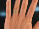 Um 1910! Sch&ouml;ner Jugendstil Ring mit Diamanten Gold 585
