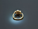 Um 1930! Sch&ouml;ner Ring mit Zuchtperle und Diamanten Gold 585