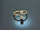 Um 1910! Schöner Jugendstil Ring mit Diamanten Gold 585