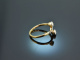 Um 1910! Schöner Jugendstil Ring mit Diamanten Gold 585