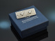 Um 1930! Strenge Art Deco Brosche mit Diamanten 1,4 ct Platin