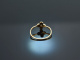 Um 1910! Zarter Ring mit Diamantrose Gold 585