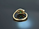 Um 1915! Schöner Smaragd Ring mit Diamanten Gold 585 Platin