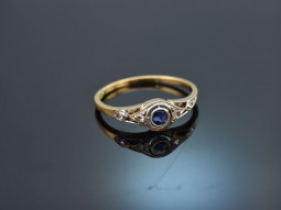 Um 1910! Feiner Saphir Ring...