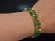 Hopeful Green! Fancy Armband 2reihig Jade, grüner Onyx und grüner Achat Silber 925 vergoldet