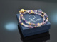 Violet Dreams! Fancy Armband 2reihig Amethyst Labradorit Rosenquarz Silber 925 vergoldet