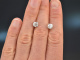 Edle Altschliffe! Schönes Paar Diamant Solitär Ohrringe 1,65 ct Weiß Gold 750