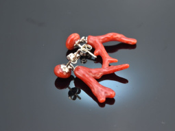 Sch&ouml;nes Rot! H&uuml;bsche Korallen Ast Ohrringe...