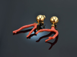 Boho Style! Schicke Ast Korallen Ohrringe Silber 925...