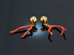 Boho Style! Schicke Ast Korallen Ohrringe Silber 925...