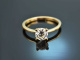 Sch&ouml;ner Altschliff! Solit&auml;r Diamant Ring ca. 1 ct Gold 750