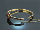 Around 1980! Beautiful garnet bangle silver gold plated