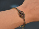 Around 1980! Beautiful garnet bangle silver gold plated