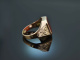 Um 1930! Schner Wappen Siegel Ring mit Karneol Gold 333