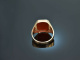 Um 1930! Schner Wappen Siegel Ring mit Karneol Gold 333
