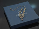 Around 1960! Beautiful traditional dirndl necklace with garnet silver 835