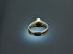 Around 1990! Classic engagement ring with diamond 0.14 ct gold 585