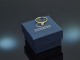 Um 1990! Klassischer Verlobungs Ring mit Diamant 0,14 ct Gold 585