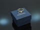 Around 1990! Classic engagement ring with diamond 0.14 ct gold 585