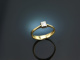 Um 1990! Vintage Diamant Ring in Princess Cut 0,2 ct Gold 585