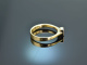 Um 1990! Vintage Diamant Ring in Princess Cut 0,2 ct Gold 585