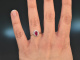 Fine Red! Ring mit Rubin und Brillanten Wei Gold 750