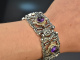Um 1965! Wundersch&ouml;nes Trachten Armband mit Amethysten Silber 925