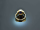 Um 1990! Hochwertiger Ring mit Lapislazuli Gold 585
