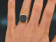 Around 2020! Classic coat of arms signet ring with onyx 333 gold