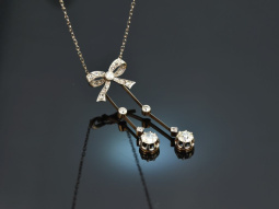 Um 1910! Wundervolles Belle Epoque Platin Collier mit...